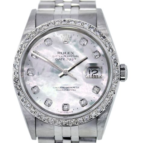 mens rolex mother of pearl dial|rolex datejust 28 diamond bezel.